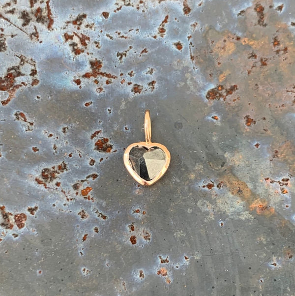 Earth-Cut Diamond Heart Pendant