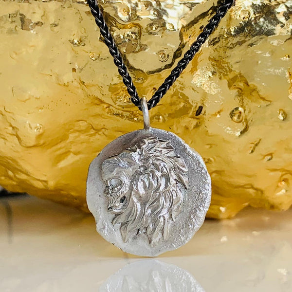 Lion Pendant - silver