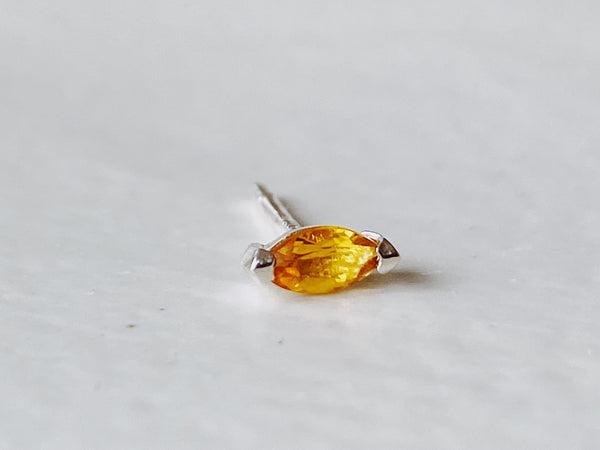 Marquis Citrine Stud