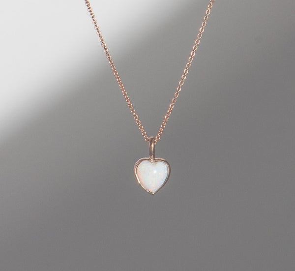 Ethiopian Opal Heart Pendant