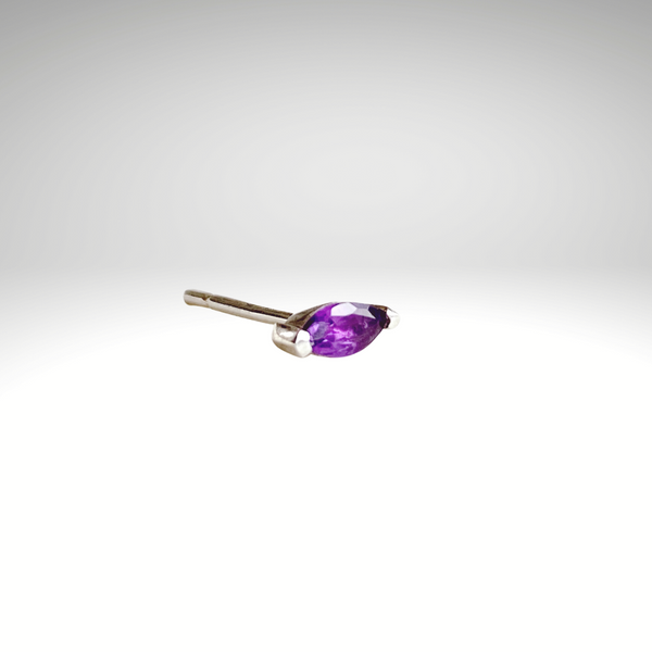 Marquis Amethyst Stud