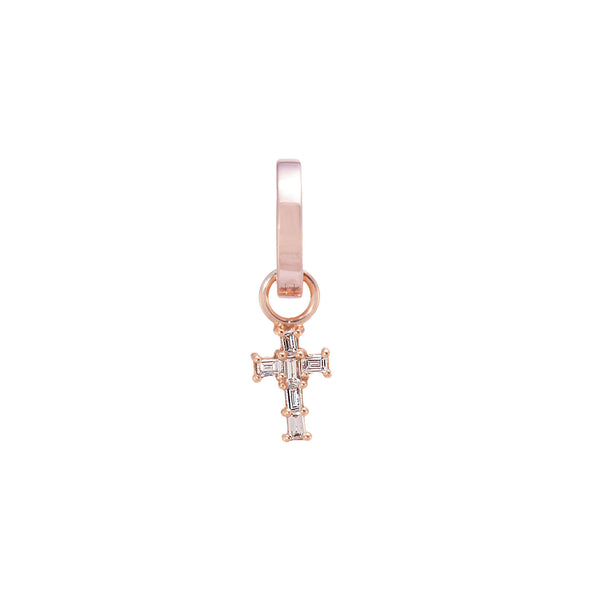 Diamond Cross Earring Charm