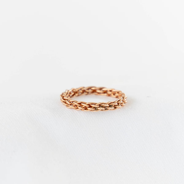 Gold Basket Weave Ring