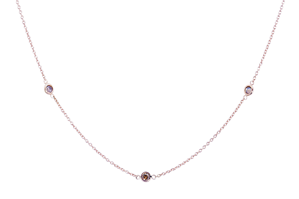 Dash Necklace with Champagne Diamonds